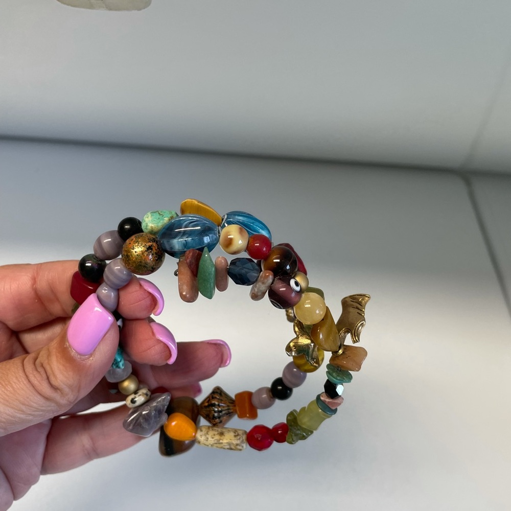 Beaded wrap bracelet